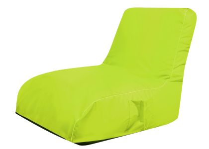 Пуф Фотьойл Relax LUXE+, XL размер, Самостоятелен вътрешен калъф, Водонепропусклив, Промазка Premium, Fluorescien Yellow