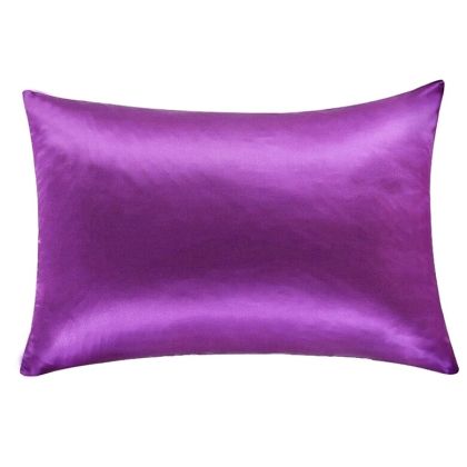 САТЕНЕНА КАЛЪФКА ЗА ВЪЗГЛАВНИЦА, 50Х70 СМ, PURPLE