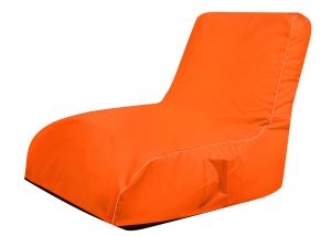Пуф Фотьойл Relax LUXE+, XL размер, Самостоятелен вътрешен калъф, Водонепропусклив, Промазка Premium, Orange